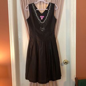 Lily pod bling embellished silk dress, size 2